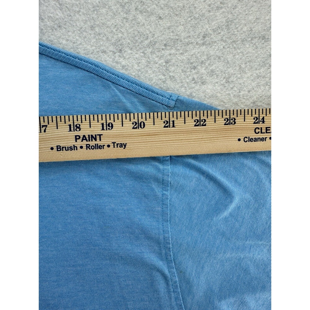 Peter Millar Mens Polo Shirt‎ Size XXL Light Blue 100% Cotton Shadow Wood Logo - Picture 13 of 16